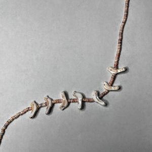 Wooden Dove Bird Beaded Necklace